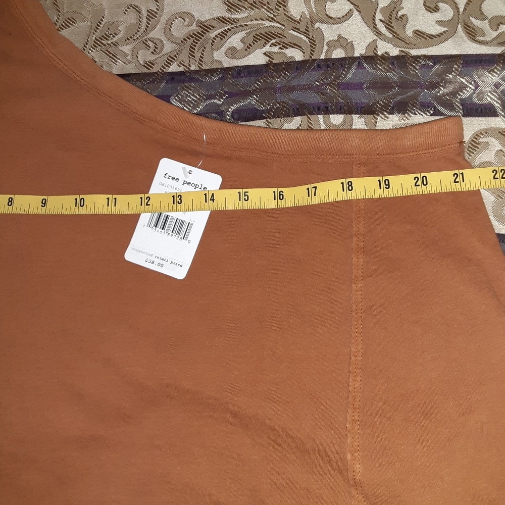 we the free aubry one shoulder crop tee - Picture 12 of 13